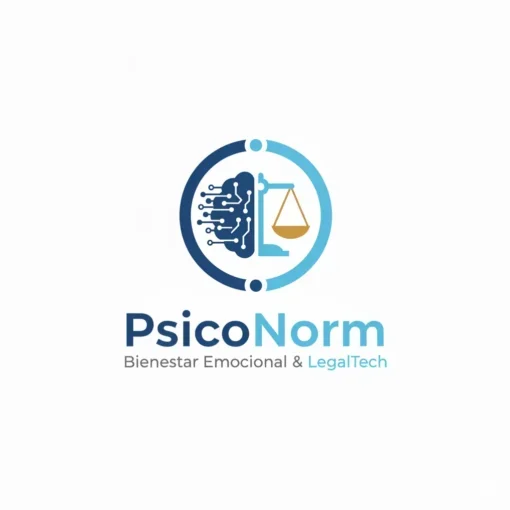 Logo de PsicoNorm – Plataforma para la evaluación y prevención de riesgos psicosociales en empresas.